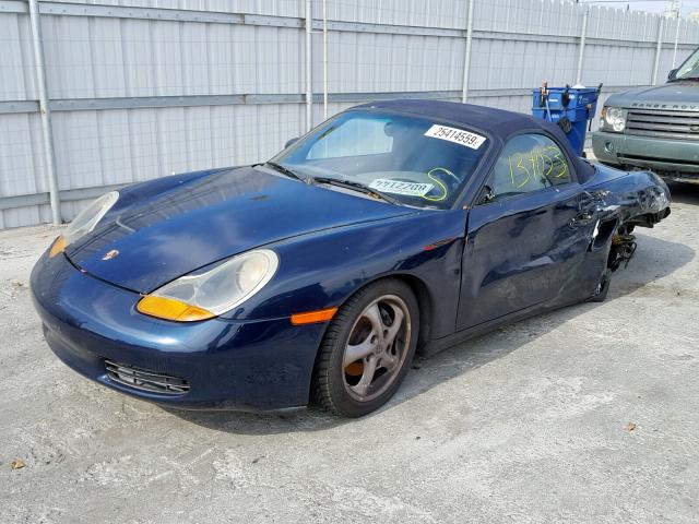 WP0CA2980XU625869 - 1999 PORSCHE BOXSTER BLUE photo 2