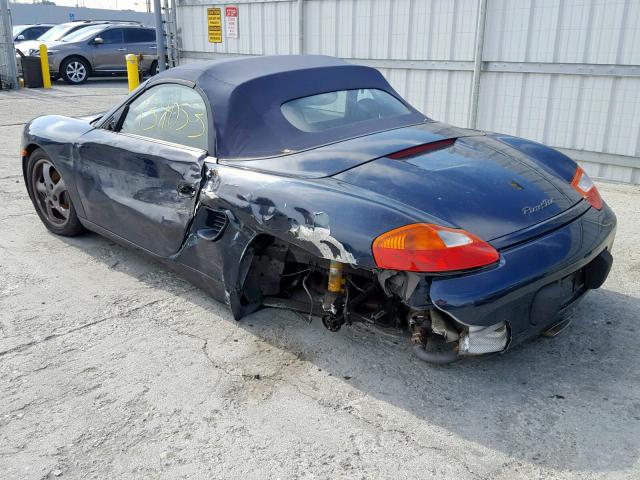 WP0CA2980XU625869 - 1999 PORSCHE BOXSTER BLUE photo 3