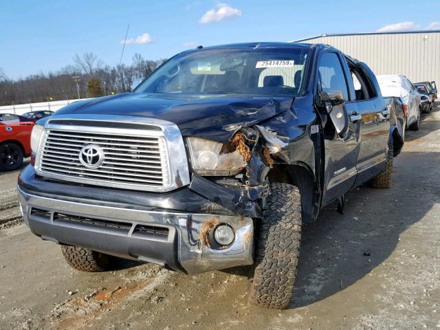 5TFHW5F19AX151703 - 2010 TOYOTA TUNDRA CRE BLACK photo 2