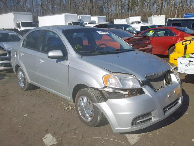 KL1TD5DE8BB185210 - 2011 CHEVROLET AVEO LS SILVER photo 1