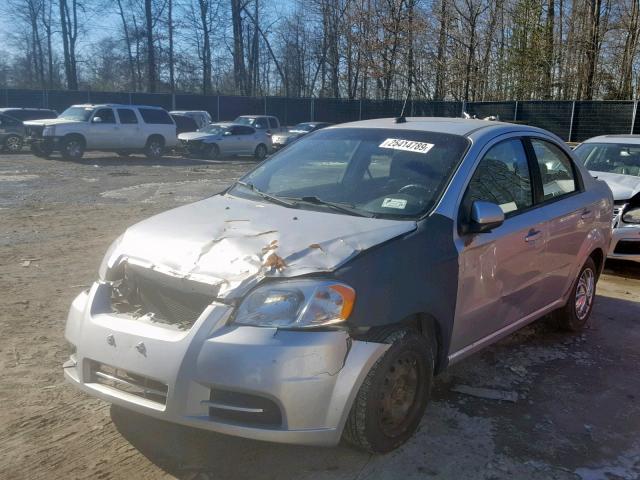 KL1TD5DE8BB185210 - 2011 CHEVROLET AVEO LS SILVER photo 2