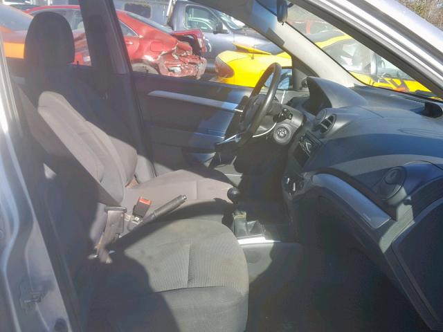 KL1TD5DE8BB185210 - 2011 CHEVROLET AVEO LS SILVER photo 5