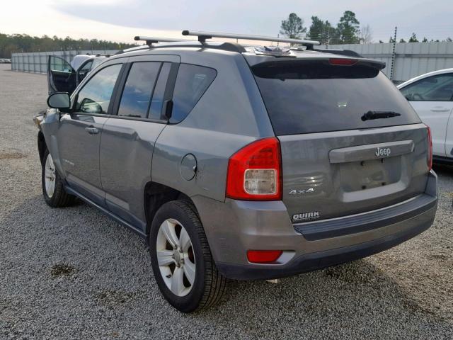 1J4NF1FB9BD206992 - 2011 JEEP COMPASS SP GRAY photo 3