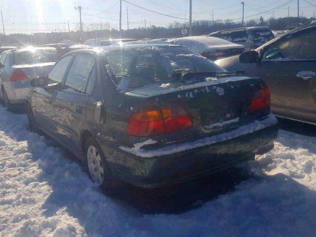 2HGEJ6610YH569574 - 2000 HONDA CIVIC BASE GREEN photo 3