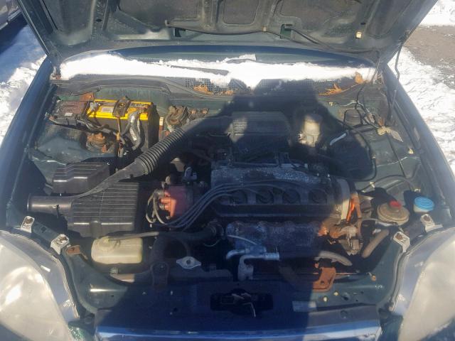 2HGEJ6610YH569574 - 2000 HONDA CIVIC BASE GREEN photo 7