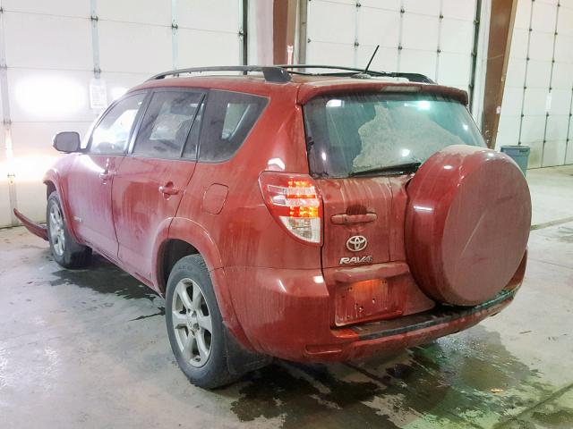 2T3DF4DV7BW159948 - 2011 TOYOTA RAV4 LIMIT RED photo 3