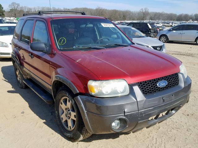 1FMYU93125KB62722 - 2005 FORD ESCAPE XLT RED photo 1