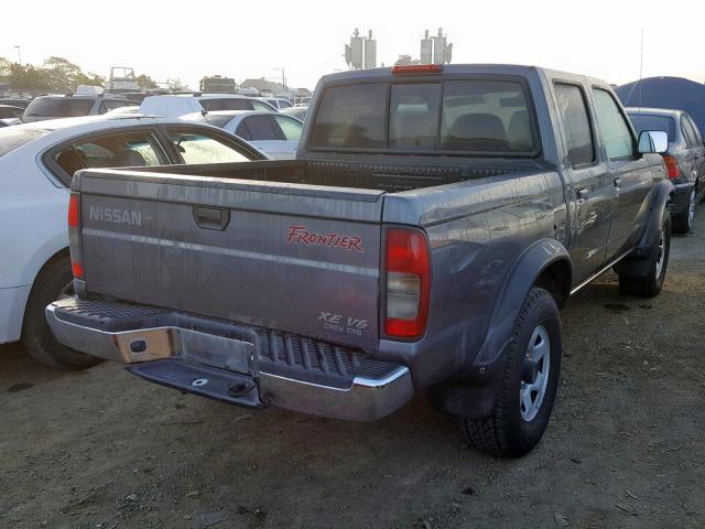 1N6ED27Y4YC369646 - 2000 NISSAN FRONTIER C GRAY photo 4