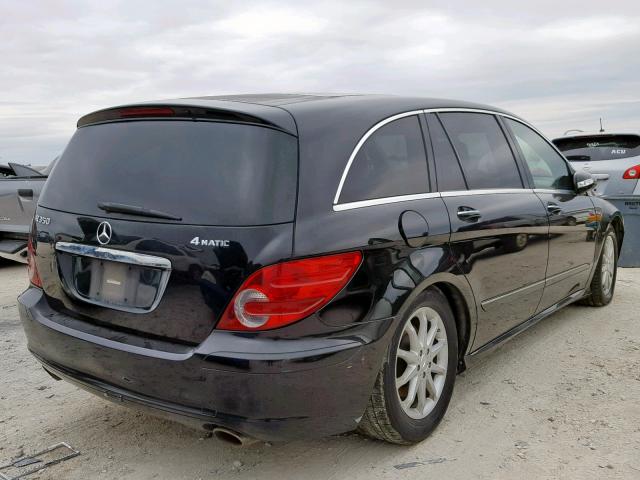 4JGCB65E57A044364 - 2007 MERCEDES-BENZ R 350 BLACK photo 4