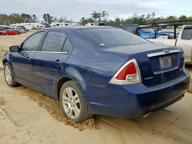 3FAHP08106R198170 - 2006 FORD FUSION SEL BLUE photo 3