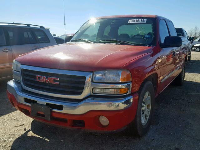 2GTEC19T451338545 - 2005 GMC NEW SIERRA RED photo 2