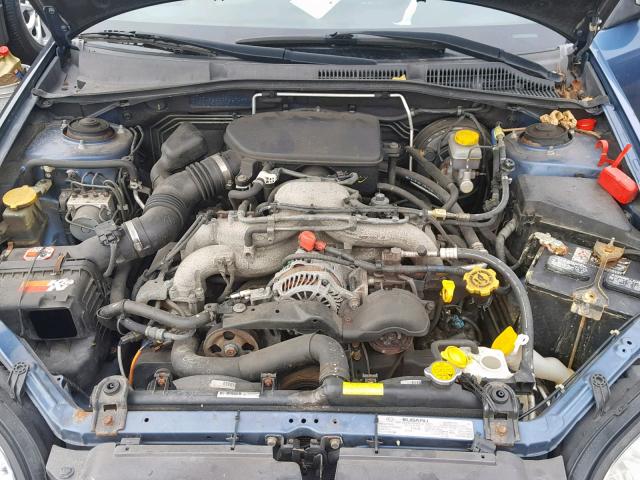 4S3BL626377207049 - 2007 SUBARU LEGACY 2.5 BLUE photo 7