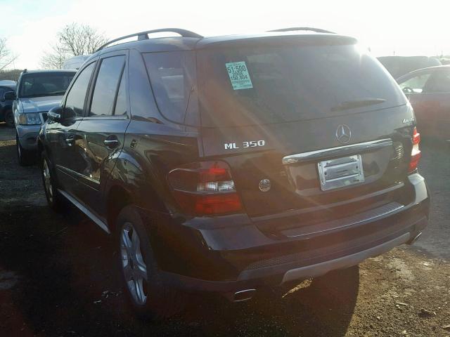 4JGBB86E68A337987 - 2008 MERCEDES-BENZ ML 350 BLACK photo 3