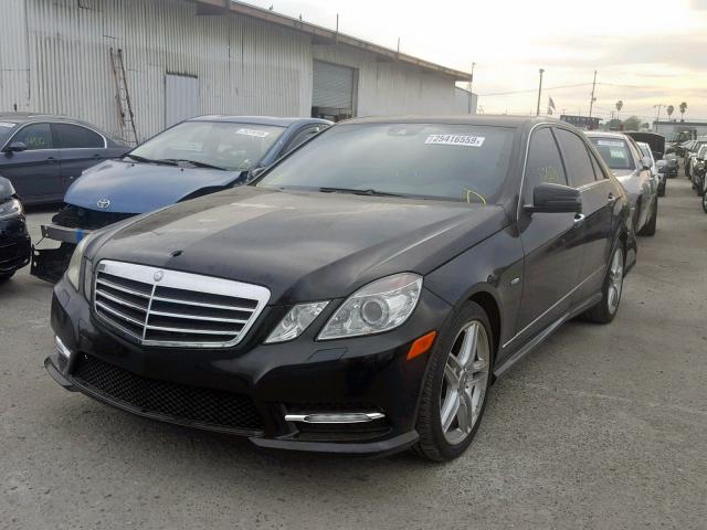 WDDHF5KB9CA550010 - 2012 MERCEDES-BENZ E 350 BLACK photo 2