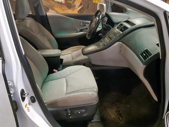 JTHBB1BA1A2002598 - 2010 LEXUS HS 250H WHITE photo 5