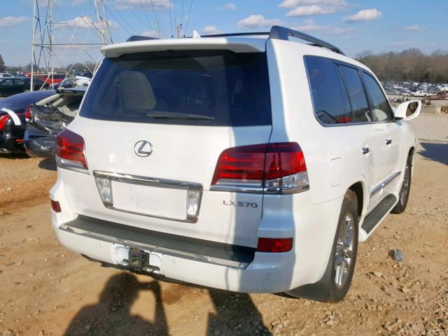 JTJHY7AX5F4165413 - 2015 LEXUS LX 570 WHITE photo 4