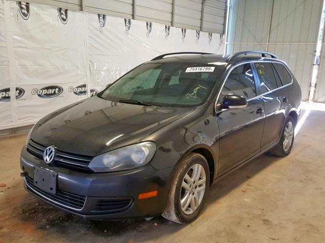 3VWPL7AJ7CM607372 - 2012 VOLKSWAGEN JETTA TDI BLACK photo 2