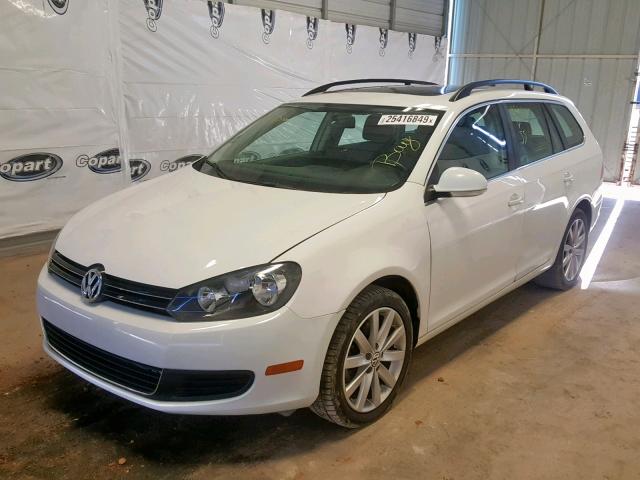 3VWPL7AJ0EM610682 - 2014 VOLKSWAGEN JETTA TDI WHITE photo 2