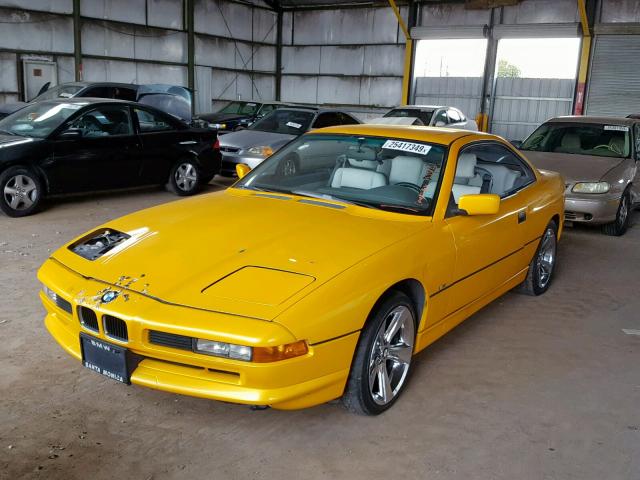 WBAEG2311MCB73452 - 1991 BMW 850 I AUTO YELLOW photo 2