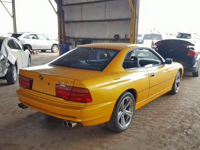 WBAEG2311MCB73452 - 1991 BMW 850 I AUTO YELLOW photo 4