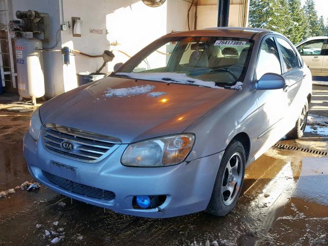 KNAFE121275390102 - 2007 KIA SPECTRA EX BLUE photo 2