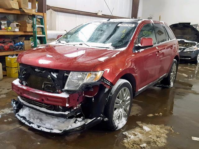 2FMDK49C68BB47848 - 2008 FORD EDGE LIMIT RED photo 2