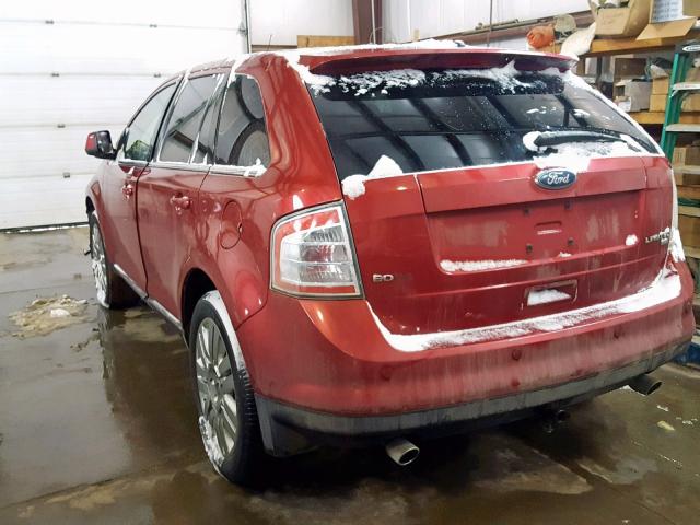 2FMDK49C68BB47848 - 2008 FORD EDGE LIMIT RED photo 3