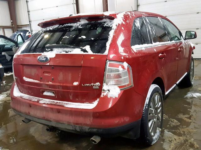 2FMDK49C68BB47848 - 2008 FORD EDGE LIMIT RED photo 4