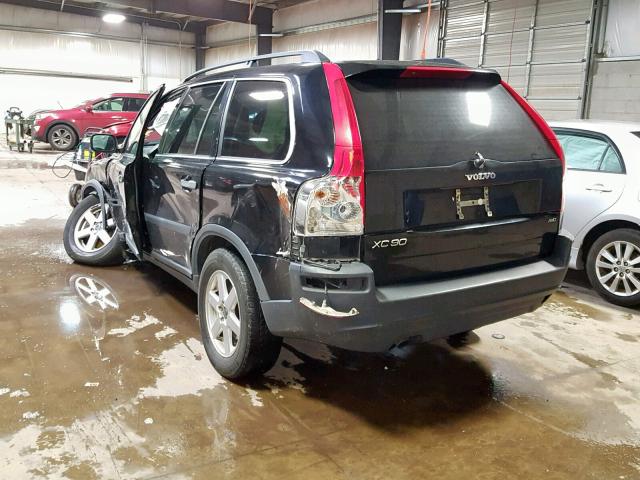 YV1CZ592951192552 - 2005 VOLVO XC90 BLACK photo 3