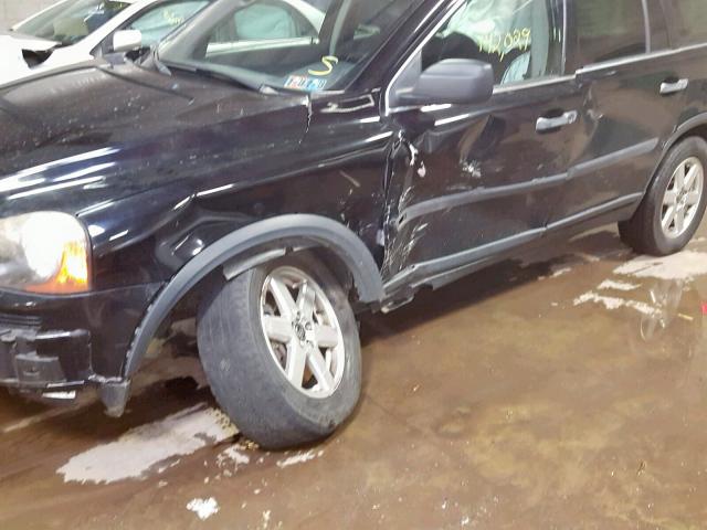 YV1CZ592951192552 - 2005 VOLVO XC90 BLACK photo 9