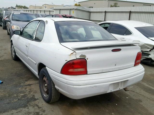 1B3ES42C4TD526273 - 1996 DODGE NEON HIGHL WHITE photo 3