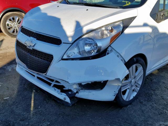 KL8CD6S93EC410029 - 2014 CHEVROLET SPARK 1LT WHITE photo 9