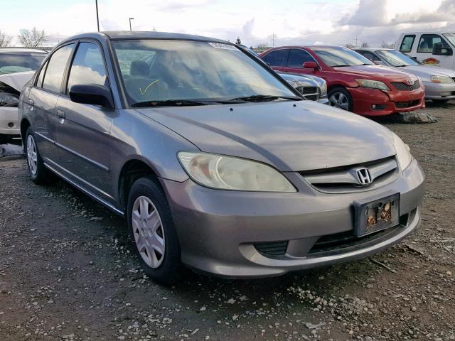 2HGES163X5H624271 - 2005 HONDA CIVIC DX V GRAY photo 1