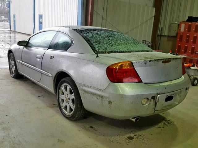 4C3AG52HX1E133601 - 2001 CHRYSLER SEBRING LX SILVER photo 3