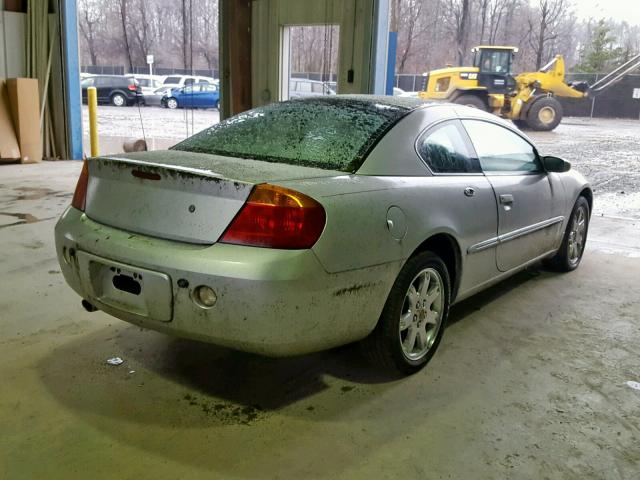 4C3AG52HX1E133601 - 2001 CHRYSLER SEBRING LX SILVER photo 4