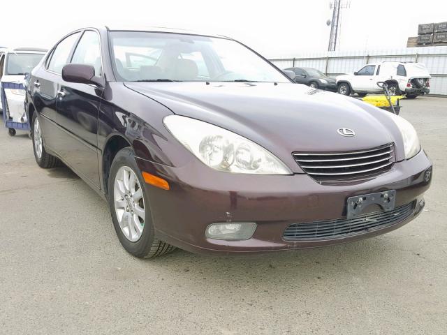 JTHBF30G725019655 - 2002 LEXUS ES 300 BURGUNDY photo 1