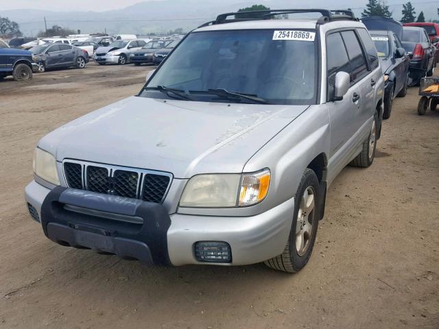 JF1SF65691H730473 - 2001 SUBARU FORESTER S ვერცხლისფერი ფოტო 2