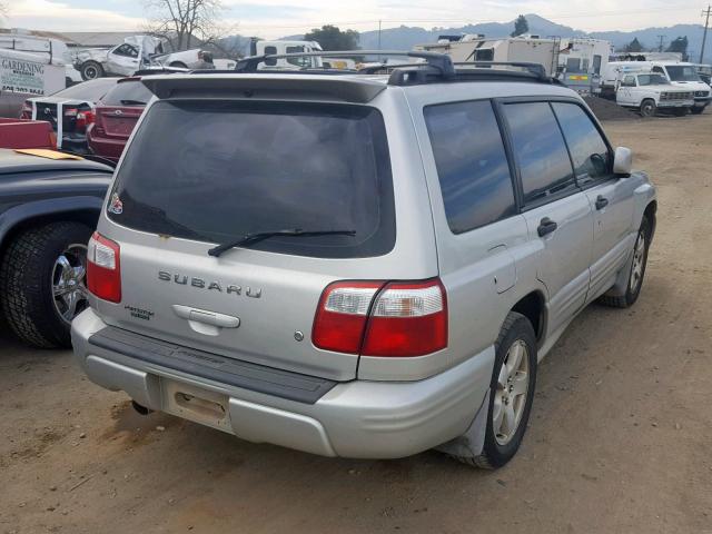 JF1SF65691H730473 - 2001 SUBARU FORESTER S ვერცხლისფერი ფოტო 4