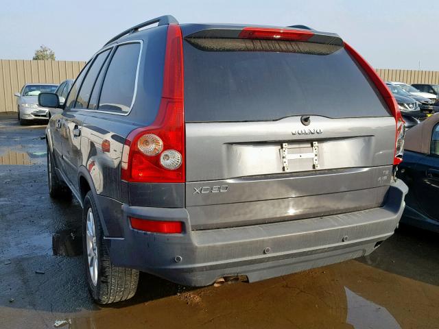 YV1CZ911051152807 - 2005 VOLVO XC90 T6 GRAY photo 3