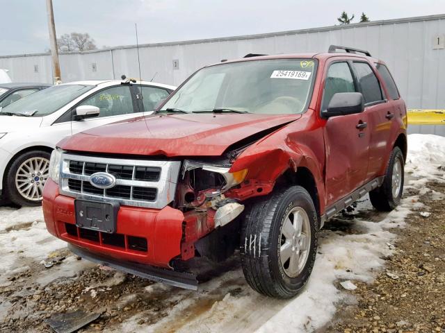 1FMCU93GX9KA38380 - 2009 FORD ESCAPE XLT RED photo 2