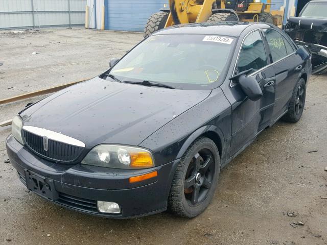 1LNHM87AX2Y628054 - 2002 LINCOLN LS BLACK photo 2
