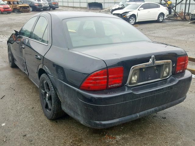 1LNHM87AX2Y628054 - 2002 LINCOLN LS BLACK photo 3
