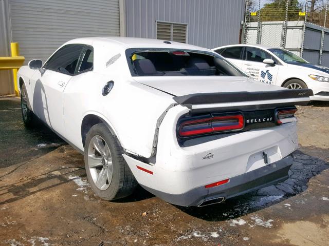 2C3CDZAG5GH153078 - 2016 DODGE CHALLENGER WHITE photo 3