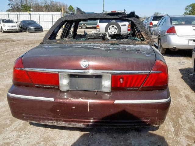 2MEFM74W21X640198 - 2001 MERCURY GRAND MARQ BURGUNDY photo 10