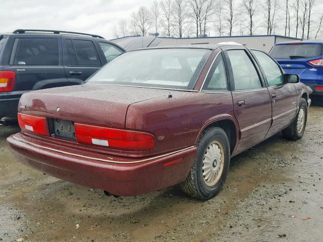 2G4WB52K9T1424300 - 1996 BUICK REGAL CUST BURGUNDY photo 4