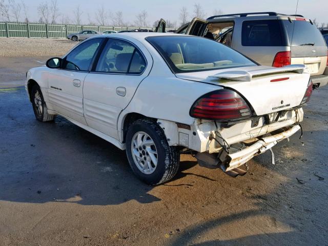 1G2NF52F02C146651 - 2002 PONTIAC GRAND AM S WHITE photo 3