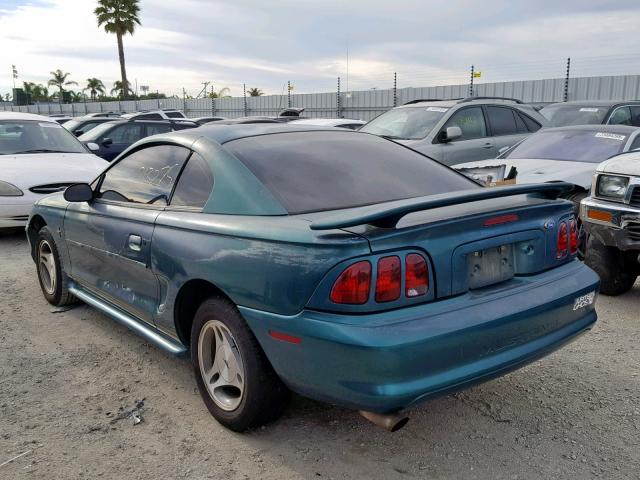 1FALP4042VF139222 - 1997 FORD MUSTANG GREEN photo 3