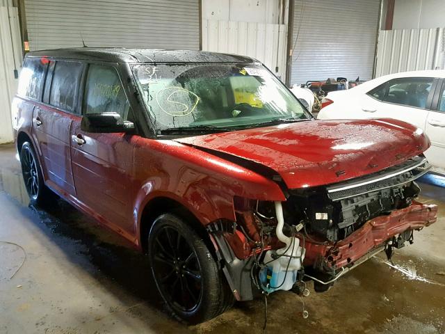 2FMHK6D87GBA15356 - 2016 FORD FLEX LIMIT RED photo 1