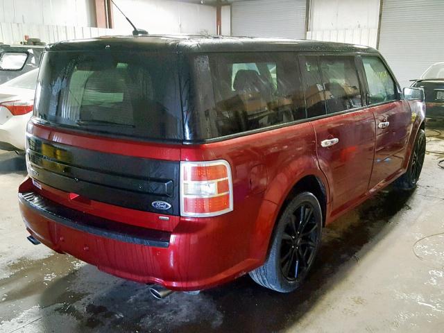 2FMHK6D87GBA15356 - 2016 FORD FLEX LIMIT RED photo 4