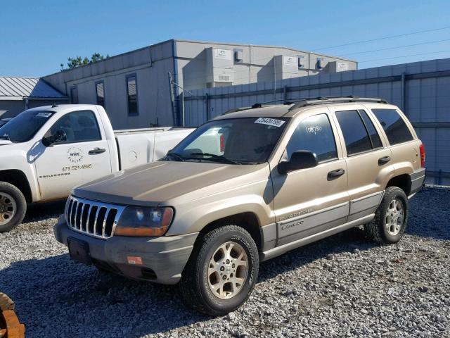 1J4GW58S7XC631296 - 1999 JEEP GRAND CHER TAN photo 2